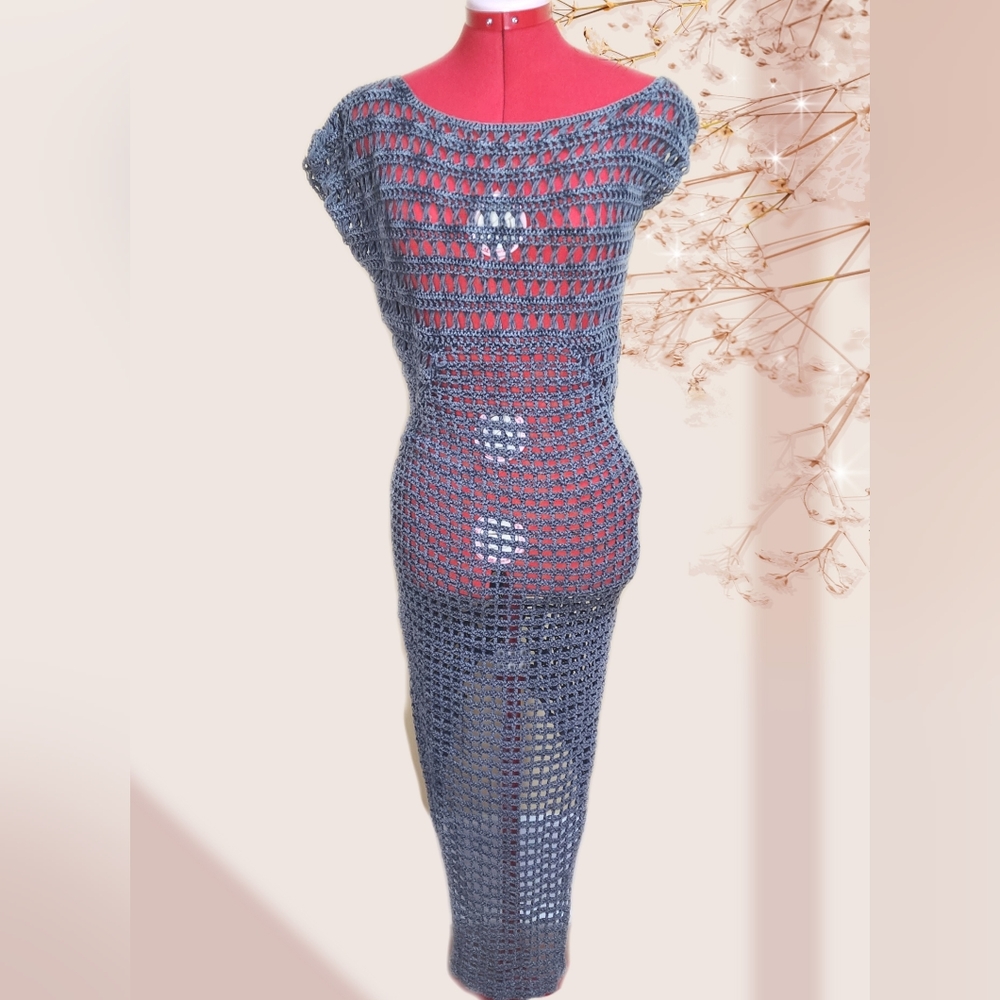 Vintage All Saints Chunky Knit Asymmetrical Dress